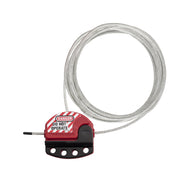 Adjustable Cable Lockout, 15ft (4.6m) Cable