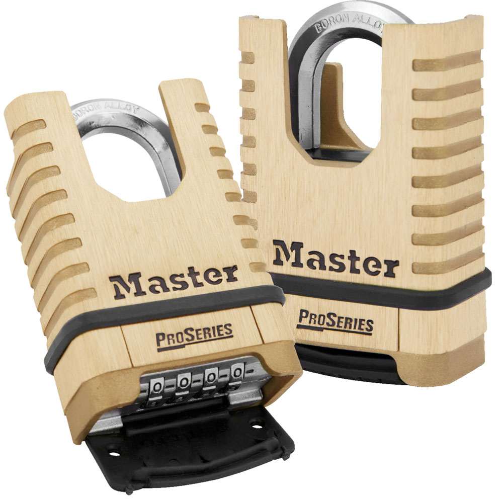 2-1/4in (57mm) Wide ProSeries® Shrouded Brass Resettable Combination Padlock