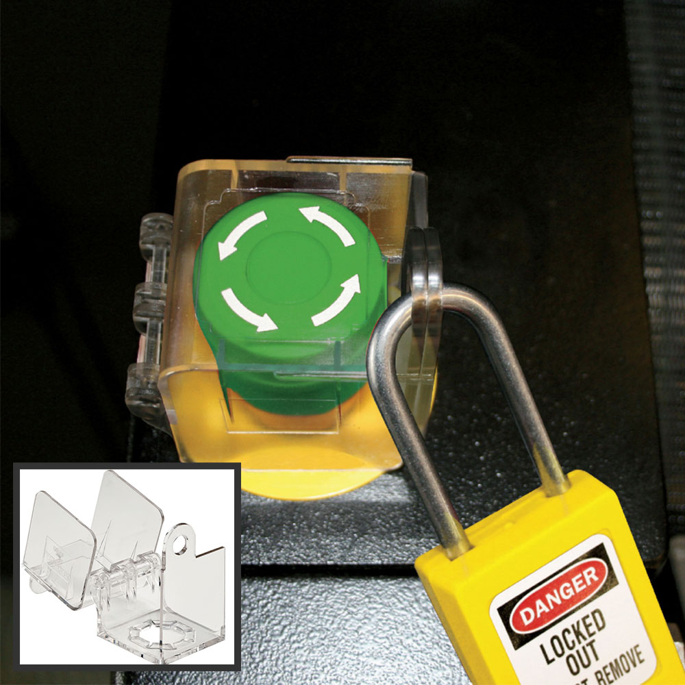 Installed Push Button and Rotary Switch Cover