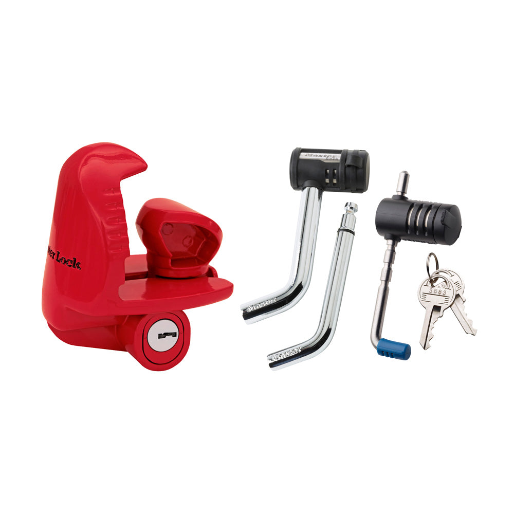 Trailer Coupler Lock, Receiver Lock and Trailer Coupler Latch Lock; Combo Pack