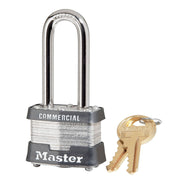 1-9/16in (40mm) Wide Laminated Steel Pin Tumbler Padlock with 2in (51mm) Shackle, Keyed Alike