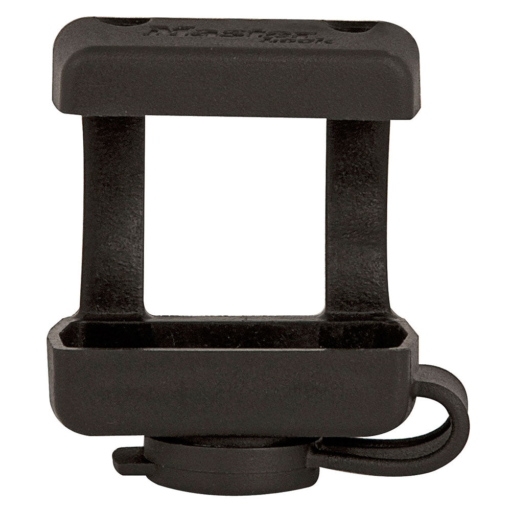 Black Laminated Steel Safety Padlock, 1-9/16in (40mm) Wide with 1-1/2in (38mm) Tall Shackle