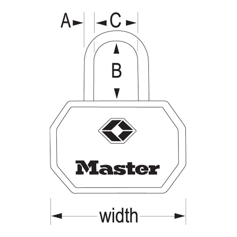 1-1/4in (32mm) Wide Solid Metal TSA-Approved Luggage Lock; Black; 2-Pack