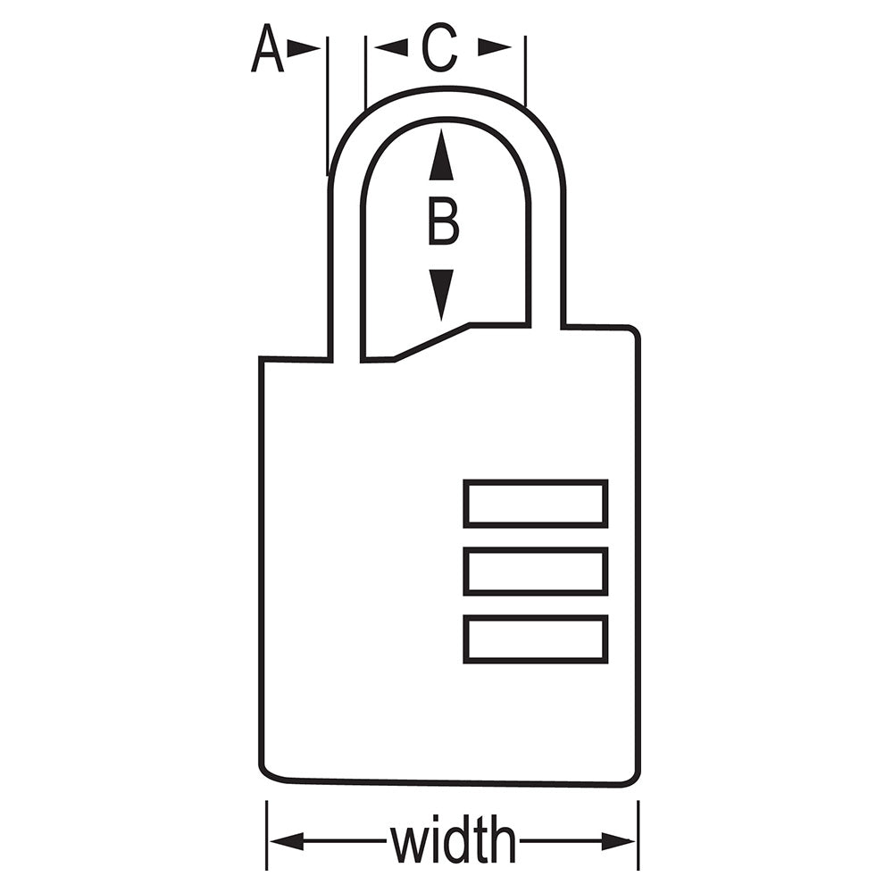 1-3/8in (35mm) Wide Set Your Own Combination TSA-Approved Luggage Lock; Assorted Colors; 2-Pack