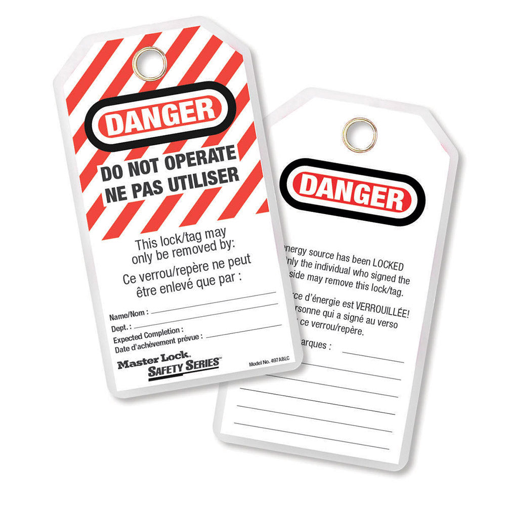 Do Not Operate Safety Tag, French/English, Laminated