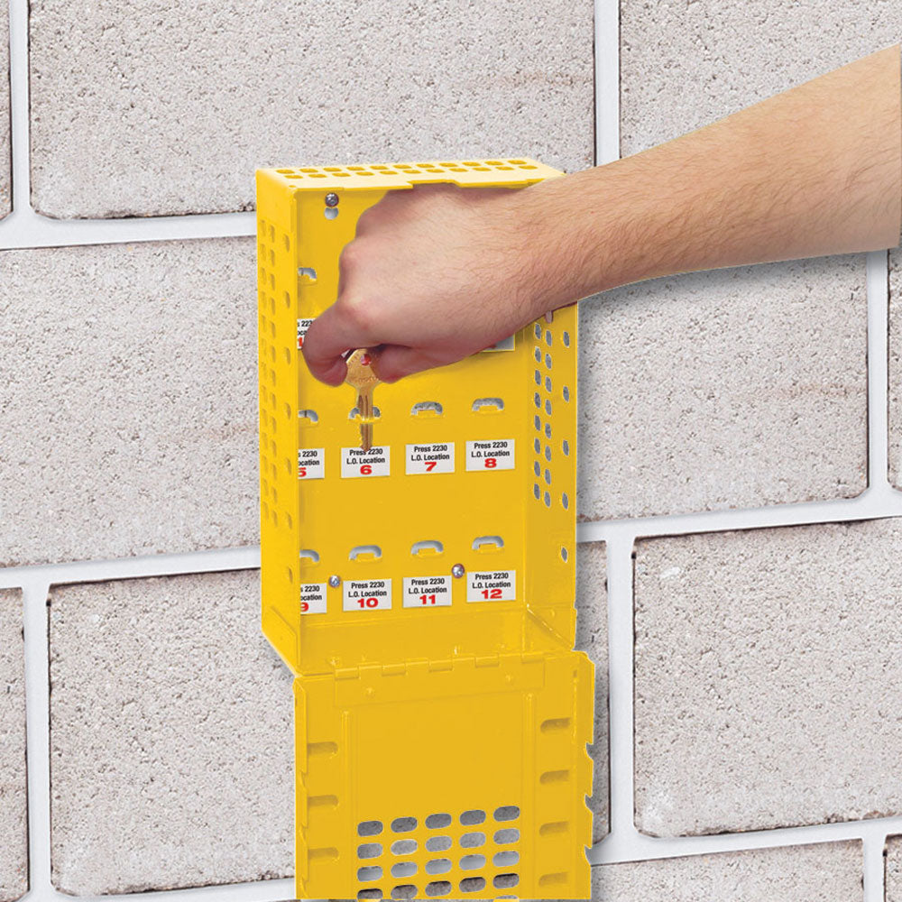 Latch Tight™ Red Group Lock Box, Wall-Mount or Portable