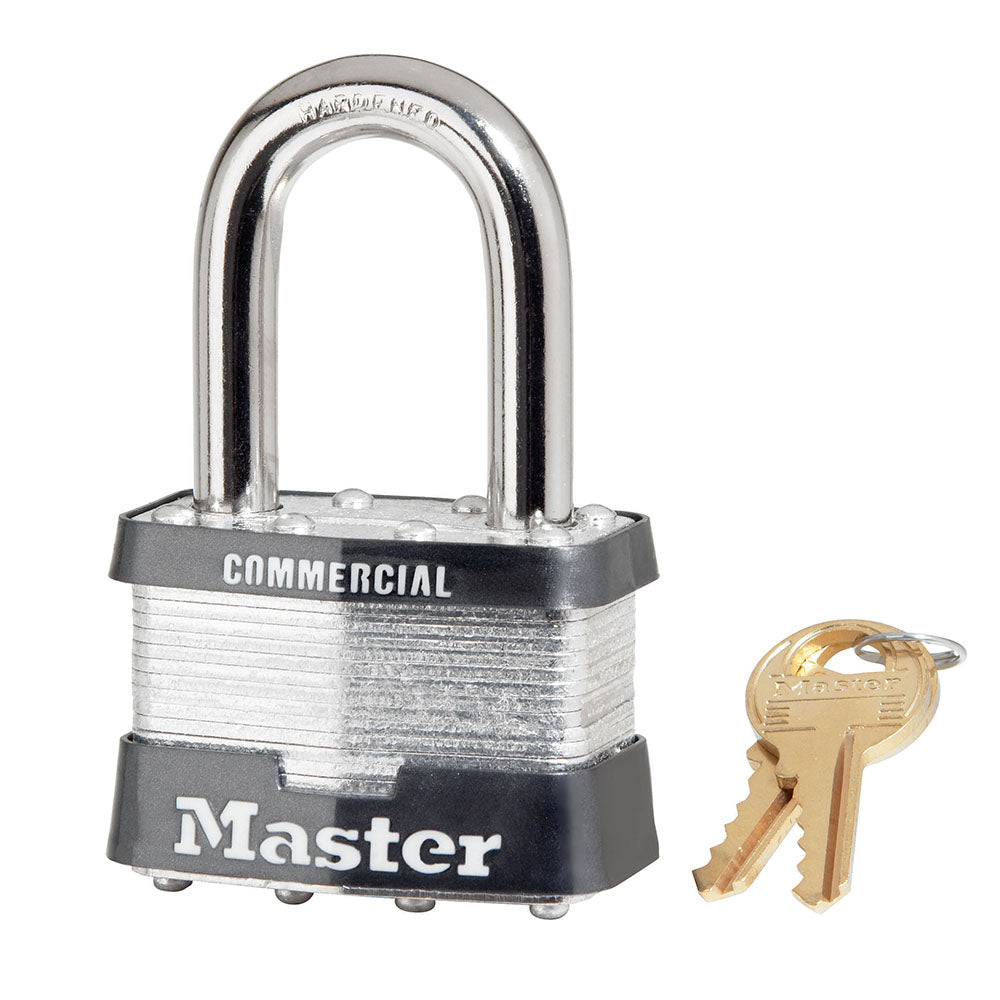 2in (51mm) Wide Laminated Steel Pin Tumbler Padlock with 1-1/2in (38mm) Shackle