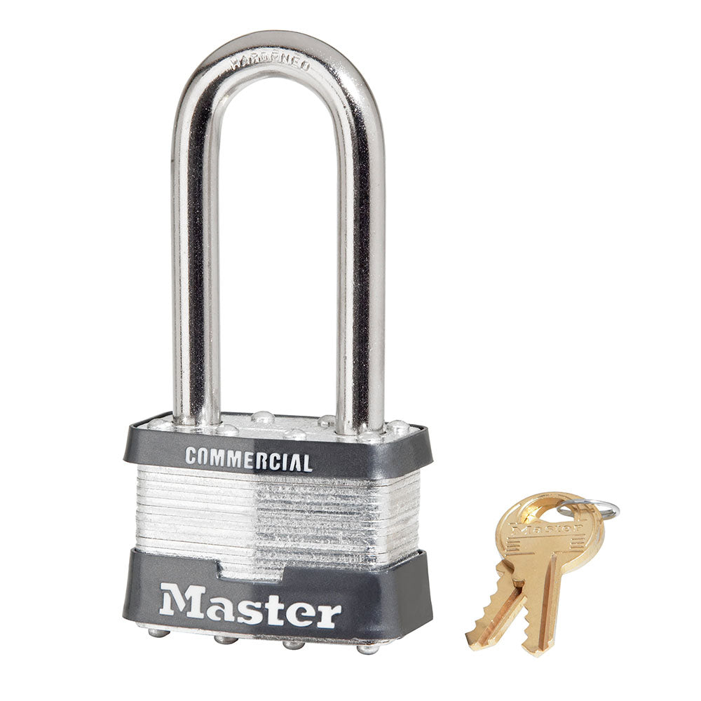 2in (51mm) Wide Laminated Steel Pin Tumbler Padlock with 2-1/2in (64mm) Shackle