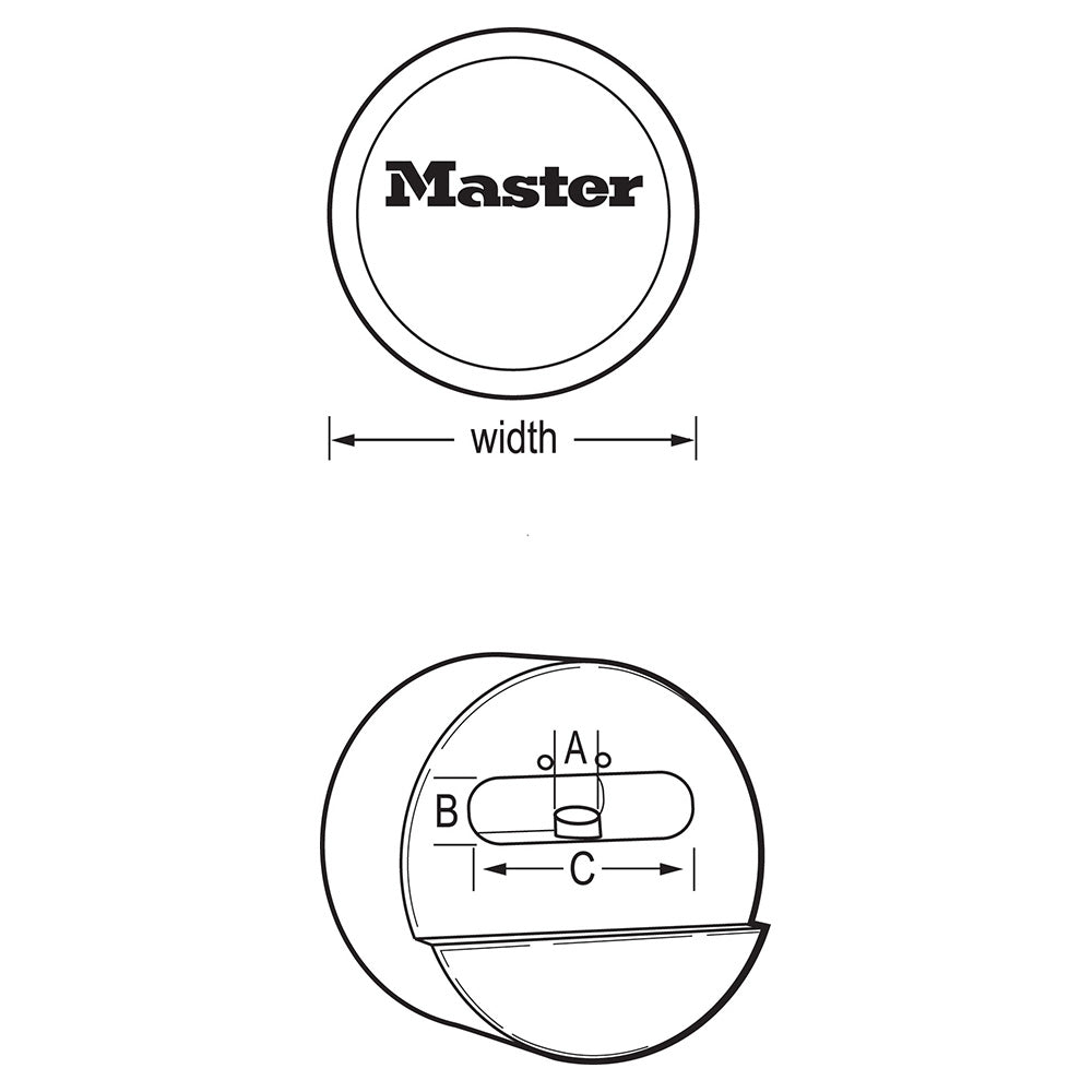 2-7/8in (73mm) Wide ProSeries® Reinforced Zinc Die-Cast Hidden Shackle Rekeyable Pin Tumbler Padlock