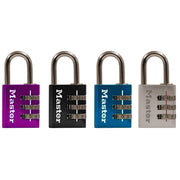 1-3/16in (30mm) Wide Set Your Own Combination Lock, Assorted Colors