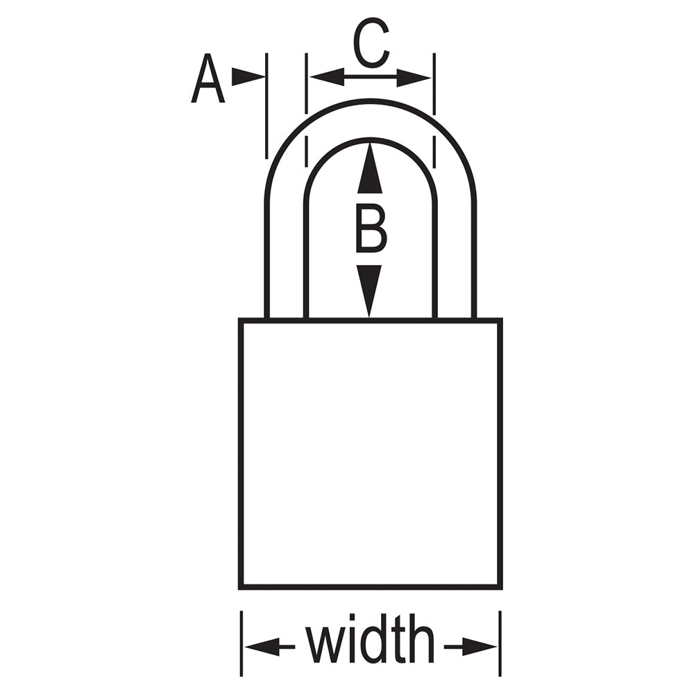 Green Anodized Aluminum Safety Padlock, 1-1/2in (38mm) Wide with 1in (25mm) Tall Shackle, 6-pin Cylinder