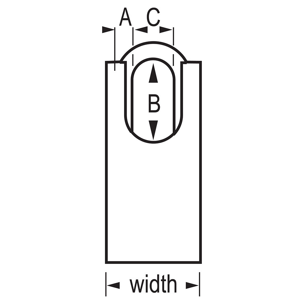 1-3/4in (44mm) Wide ProSeries® Shrouded Solid Steel Rekeyable Pin Tumbler Padlock, Keyed Alike