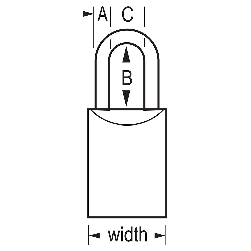 1-9/16in (40mm) Wide ProSeries® Solid Steel Rekeyable Pin Tumbler Padlock, Keyed Alike