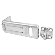 4-1/2in (11cm) Long Zinc Plated Hardened Steel Hasp with Hardened Steel Locking Eye