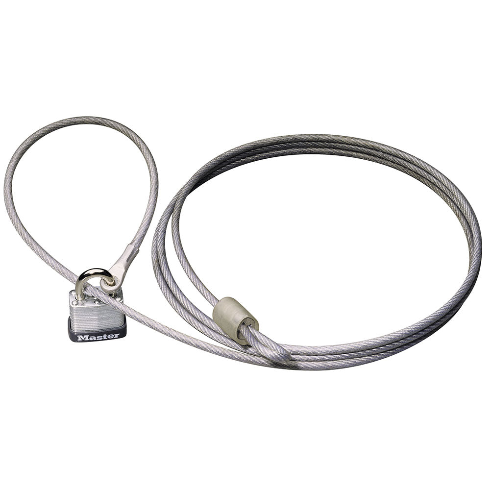 7ft (2.1m) Car Cover Cable with Laminated Steel Padlock