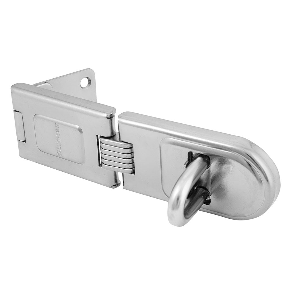 6-1/4in (16cm) Long Zinc Plated Hardened Steel Single Hinge Hasp