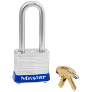 1-1/8in (29mm) Wide Laminated Steel Pin Tumbler Padlock with 1-1/2in (38mm) Shackle
