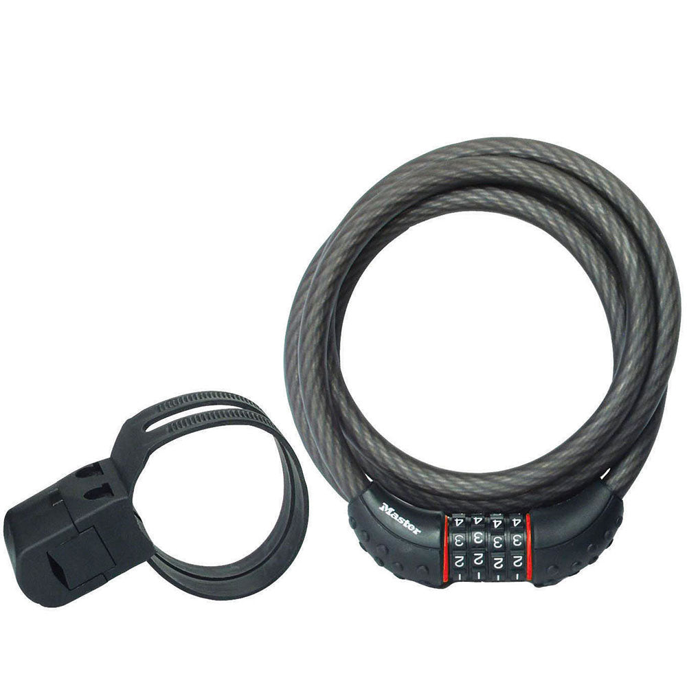 6ft (1.8m) Long x 1/2in (12mm) Diameter Set Your Own Combination Cable Lock