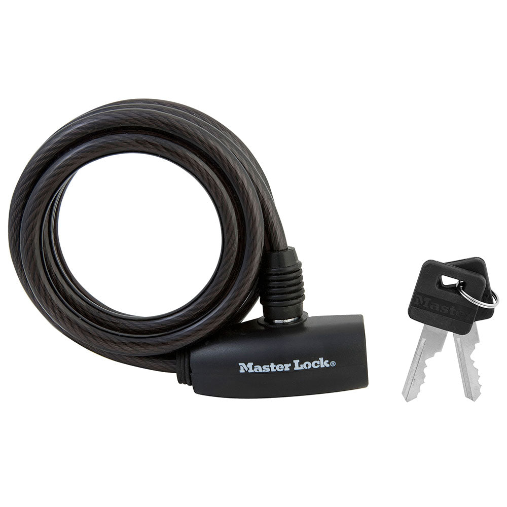 6ft (1.8m) Long x 5/16in (8mm) Diameter Keyed Cable Lock