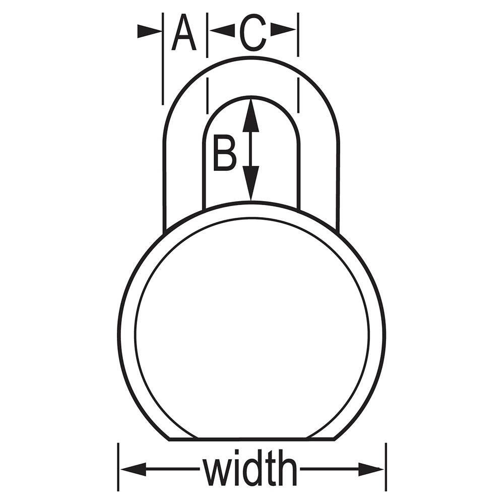 2-1/2in (64mm) Wide ProSeries® Solid Steel Rekeyable Pin Tumbler Padlock
