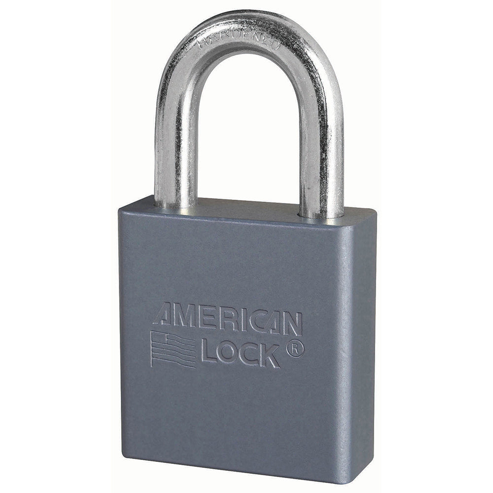 1-3/4in (44mm) Solid Aluminum Pin Tumbler Padlock, Keyed Alike