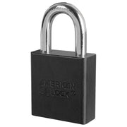 1-3/4in (44mm) Black Solid Aluminum Rekeyable Pin Tumbler Padlock