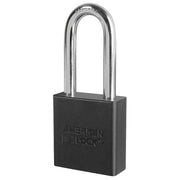 1-3/4in (44mm) Black Solid Aluminum Rekeyable Pin Tumbler Padlock with 2in (51mm) Shackle, Keyed Alike