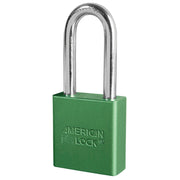 1-3/4in (44mm) Green Solid Aluminum Rekeyable Pin Tumbler Padlock with 2in (51mm) Shackle