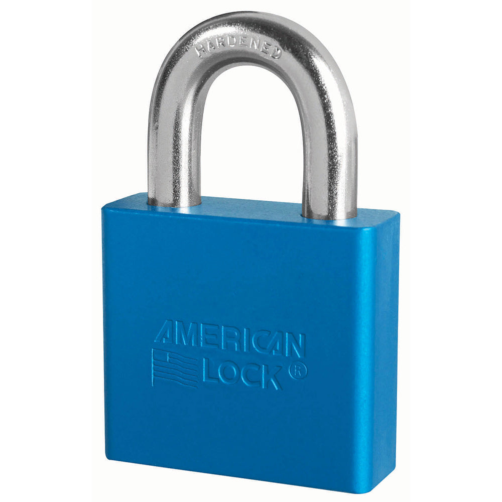 2in (51mm) Blue Solid Aluminum Rekeyable Pin Tumbler Padlock