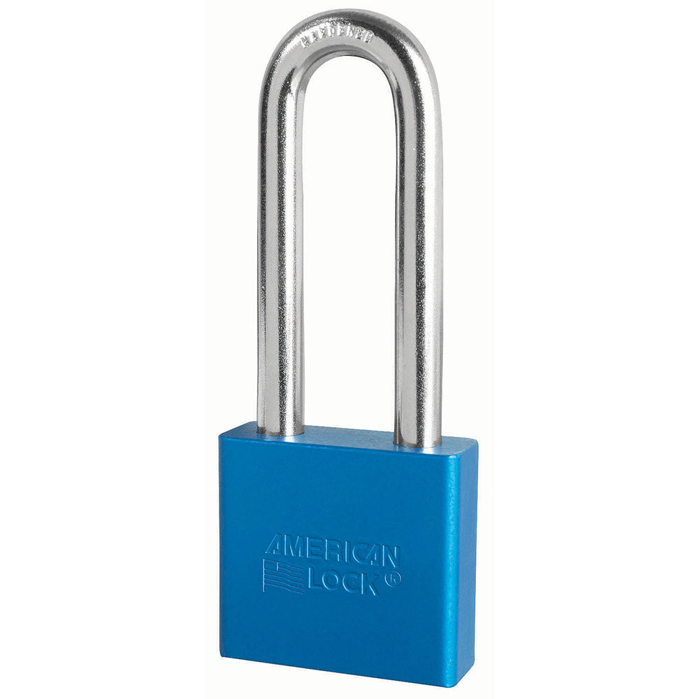 2in (51mm) Blue Solid Aluminum Rekeyable Pin Tumbler Padlock with 3in (76mm) Shackle
