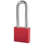 2in (51mm) Red Solid Aluminum Rekeyable Pin Tumbler Padlock with 3in (76mm) Shackle