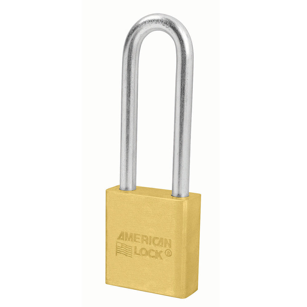 1-3/4in (44mm) Solid Brass Pin Tumbler Padlock with 3in (76mm) Shackle