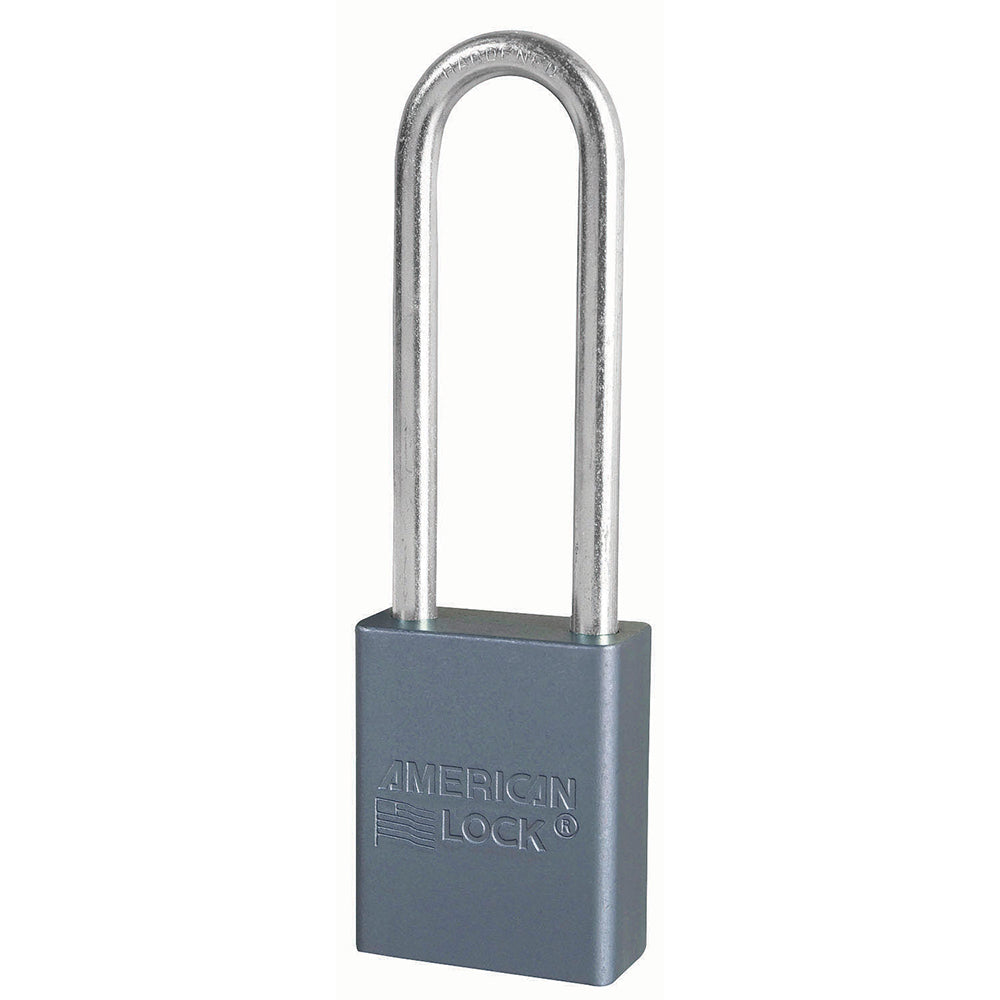 1-3/4in (44mm) Solid Aluminum Pin Tumbler Padlock with 3in (76mm) Shackle