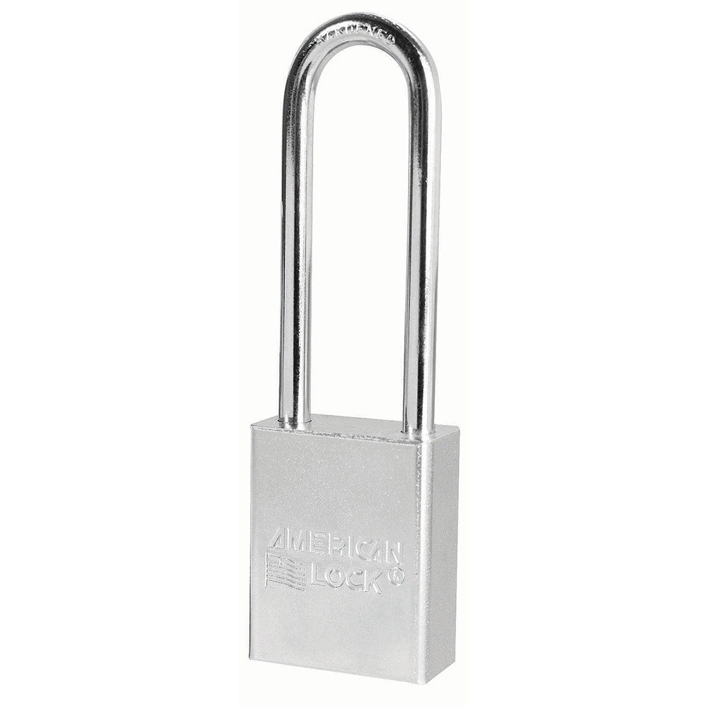 1-1/2in (38mm) Solid Steel Rekeyable Pin Tumbler Padlock with 3in (76mm) Shackle, Keyed Alike