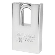 2in (51mm) Shrouded Solid Steel Rekeyable Pin Tumbler Padlock, Keyed Alike