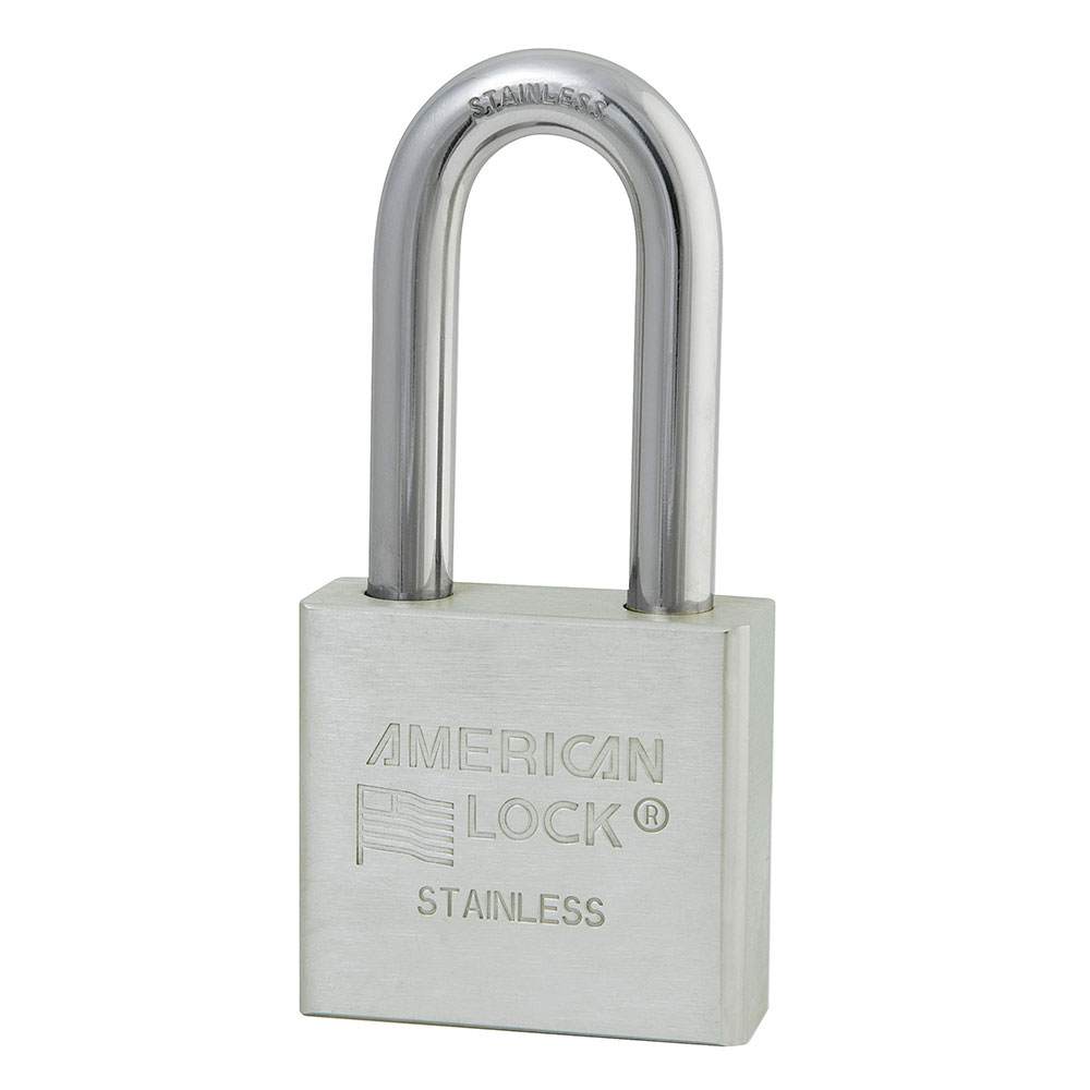 2in (51mm) Solid Stainless Steel Pin Tumbler Padlock with 2in (51mm) Shackle, Keyed Alike