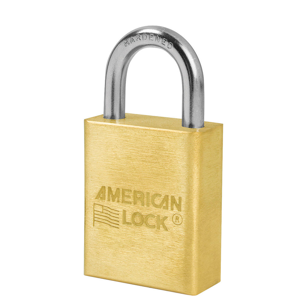 1-1/2in (51mm) Solid Brass Pin Tumbler Padlock, Keyed Alike