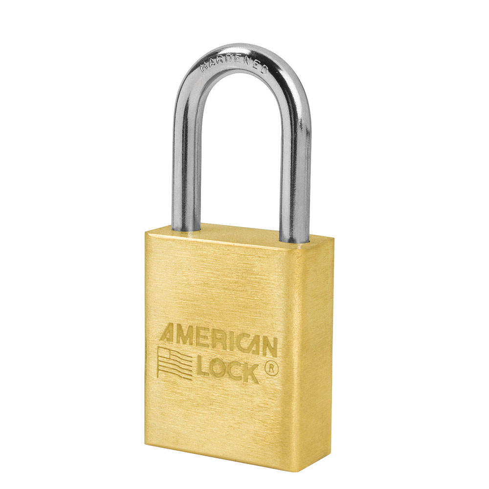 1-1/2in (51mm) Solid Brass Pin Tumbler Padlock with 1-1/2in (51mm) Shackle