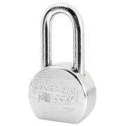 2-1/2in (64mm) Solid Steel Rekeyable Pin Tumbler Padlock, Chrome Plated, with 2in (51mm) Shackle, Keyed Alike
