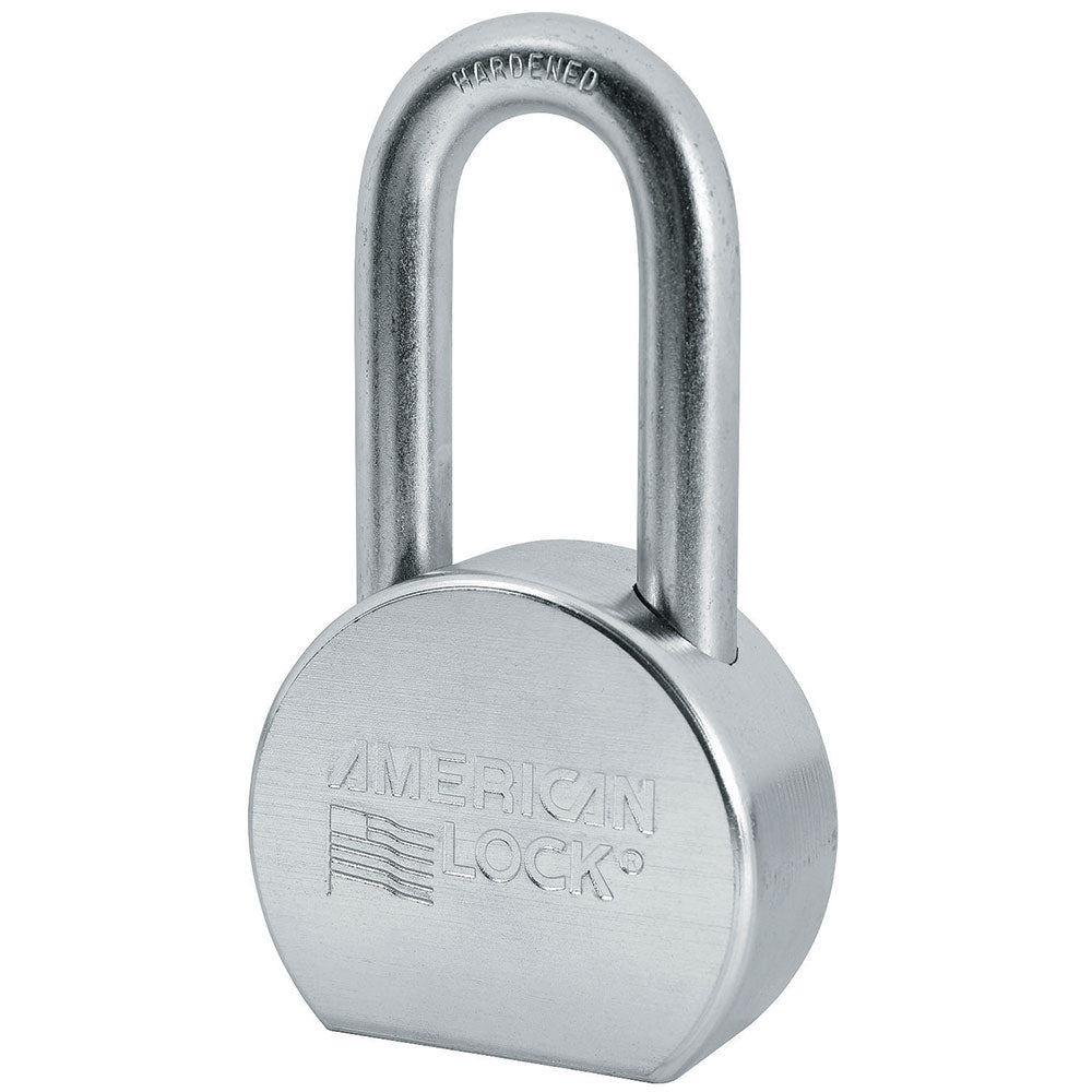 2-1/2in (64mm) Solid Steel Rekeyable Pin Tumbler Padlock, Zinc Plated, with 2in (51mm) Shackle