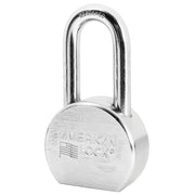 2-1/2in (64mm) Solid Steel Rekeyable 6-Pin Tumbler Padlock, Chrome Plated, with 2in (51mm) Shackle, Keyed Alike