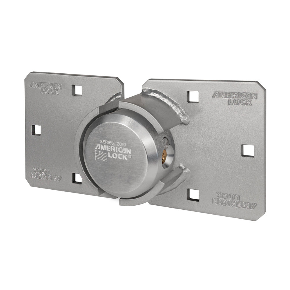 2-7/8in (73mm) Solid Steel Rekeyable 6-Pin Tumbler Hidden Shackle Padlock with High Security Hasp, Keyed Alik