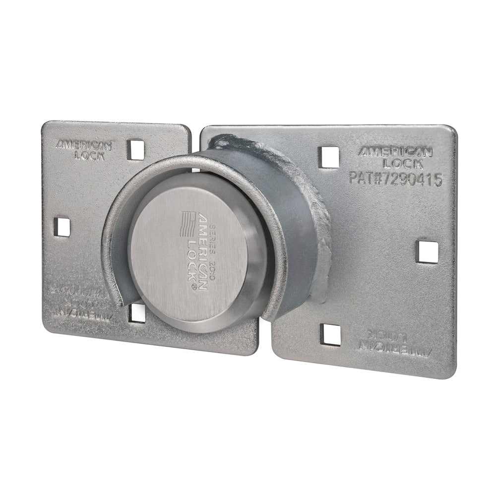 2-7/8in (73mm) Solid Steel Rekeyable 6-Pin Tumbler Hidden Shackle Padlock with Attached High Security Hasp, Keyed Alike