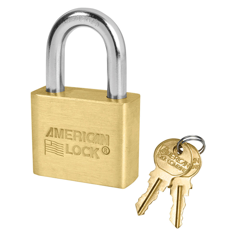 1-3/4in (44mm) Solid Brass Blade Tumbler Padlock