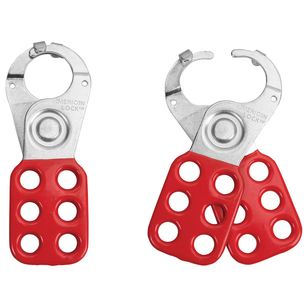 Tabbed Steel Lockout Hasp, 1in (25mm) Jaw Clearance