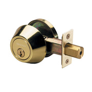 Single Cylinder Deadbolt; Polished Brass, WR3/5