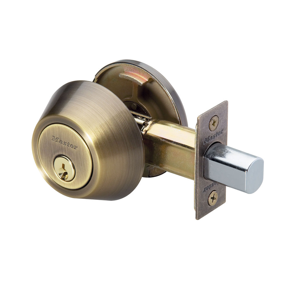 Single Cylinder Deadbolt; Antique Brass, WR3/5