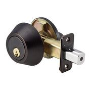 Single Cylinder Deadbolt; Aged Bronze, WR3/5