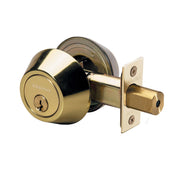 Double Cylinder Deadbolt; Polished Brass, WR3/5