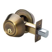 Double Cylinder Deadbolt; Antique Brass, SC1
